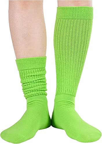 Mulheres Slouchs Socks para mulheres Slouch Socks Scrunch Scrunchs Mulheres Scrunchie Socks 4-5 Pares