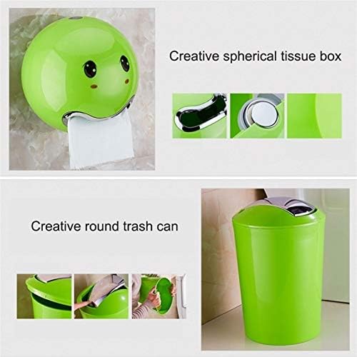 Pincel de vaso sanitário criativo de pincel de vaso sanitário livre com lata de lixo e caixa de lixo para armazenamento de