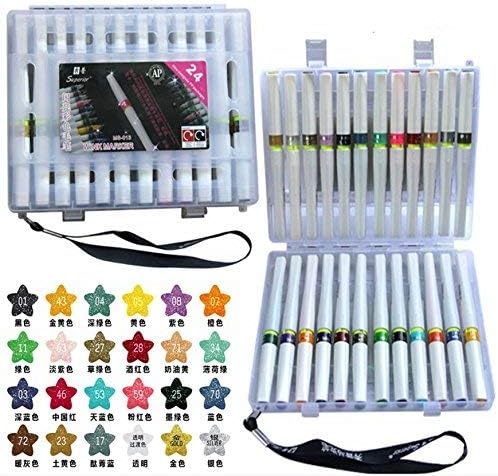 24 Cores marcadores de arte marcadores de pincel de piscadela superior Marcadores de pincel Brush Pen para Sparkle Shine to Lettering