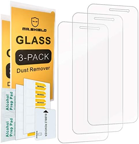 Mr.Shield [3-Pack] projetado para Samsung [Protetor de tela de vidro temperado] [Japan Glass com dureza 9H] com substituição ao longo da vida