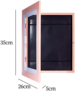 Ｋｌｋｃｍｓ 2pcs de madeira de madeira Projetos de armazenamento de casas Vidro Flutuante Front Open Arting Picture Frame para