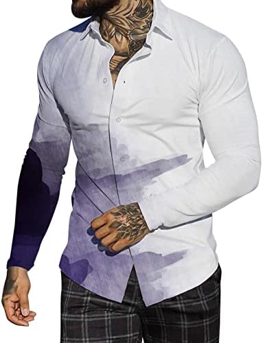 XXZY 2022 Novas camisas masculinas homens outono de inverno de inverno solto de lapela casual de lapela de praia longa de manga