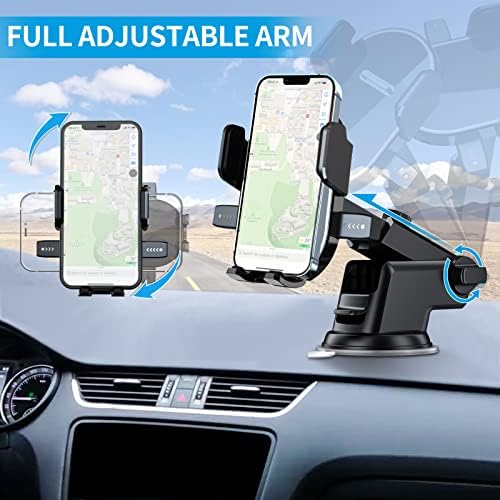 Suporte para telefone do carro Arcmogo, suporte para telefone para ventilação do carro para ventilação de pára -brisa com grampo automático,