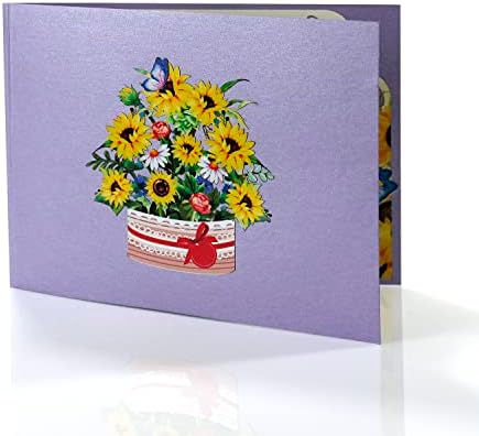 CutPopup Card Pop -Up do Dia das Mães, Cartão de Saúde 3D de Aniversário