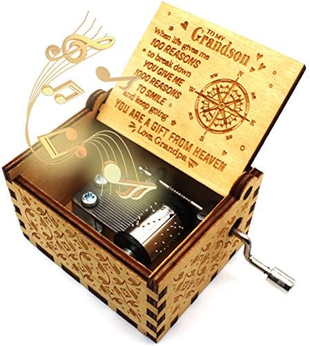 UkeBobo Wooden Music Box - You Are My Sunshine Music Box, presentes do vovô ao neto - 1 conjunto （100）