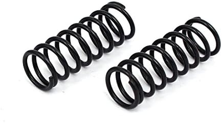 Aexit de 1,2 mm de molas de fio diâmetro externo de 11 mm de 30 mm de comprimento Springs de compressão Black 20pcs