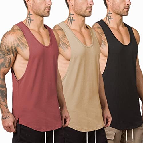 Muscle Killer 3 Pacote de ginástica muscular masculino tanques de tanques de tanques de tampas de fitness de fitness camisetas de