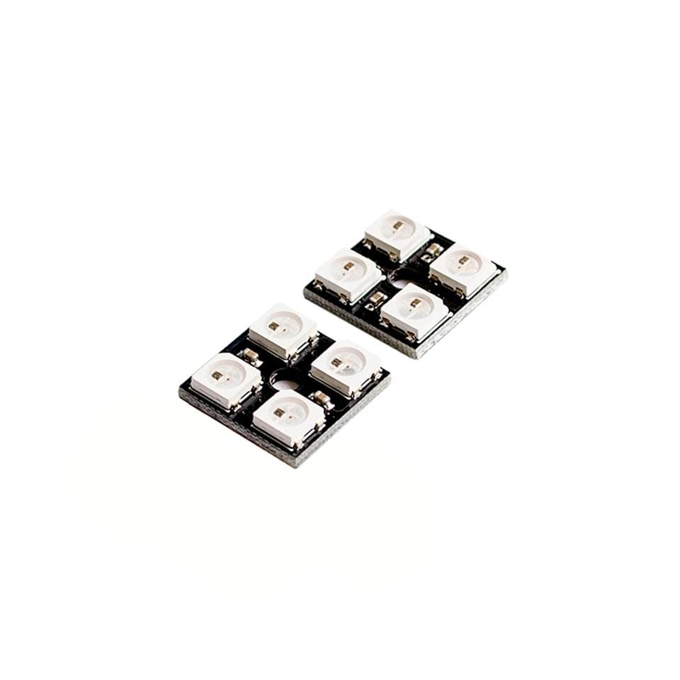 4 bits WS2812 5050 RGB LED Driver Development Board Elétrico DC 5V 15mmx15mm Placa de módulos para Arduino