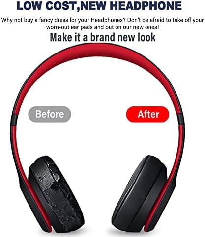 Solo3 Ear Poods Concúticas Substituição para Beats Solo 2 & Solo 3 fones de ouvido sem fio, almofadas de orelha Earpads de espuma