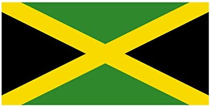 A caneca de leite projeta o decalque de bandeira nacional da Jamaica Country 8 polegadas decalque em colorir em vinil