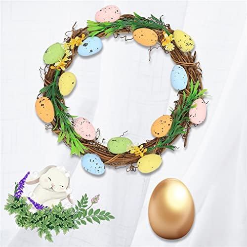 YFQHDD Ovos de Páscoa grinaldas ornamentos de guirlanda pendurada para a decoração da mesa da mesa de casamento da porta da frente