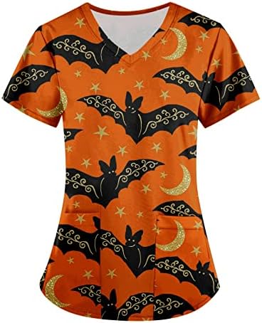 Blusa de manga comprida feminina Fragarn Mulher Moda Halloween Impressão