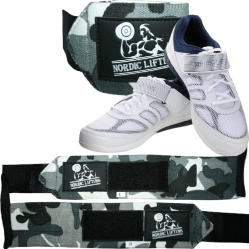 Irsilões de pulso 1p - pacote cinza camuflado com sapatos Venja Tamanho 7 - Branco