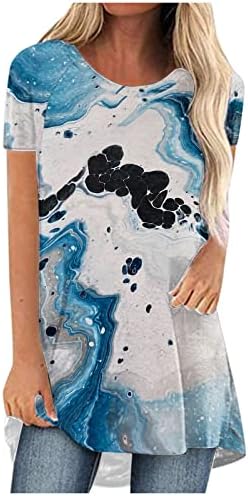 Teen Girls Marble Graphic Camise