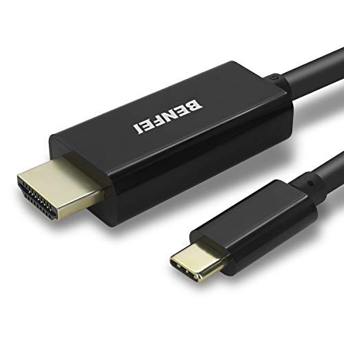 Benfei USB C a cabo HDMI, Benfei USB tipo C para HDMI Cabo de 3 pés [Thunderbolt 3 Compatível] Para MacBook Pro 2020/2019/2018, MacBook