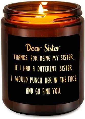 Presentes irmãs de velas-irmãs da irmã para o dia das irmãs-mães, Natal, presentes de aniversário para irmãs