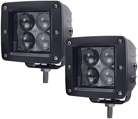 Luz do ponto LED, luzes de 2pcs de vagem 3 ”40w 4000lm Luzes de direção off-road de raios quadrados Cubas LEDs Luzes de