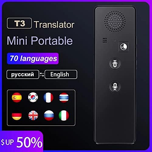 CLGZS portátil Mini Smart Translator 70 Idiomas Bidirecionados em tempo real Instant Instant Voice Translator App Multi-Language