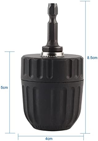 Fafeicy Keyless Drill Bit Chuck Clip, W/1/4 '' Adaptador de haste de hastis