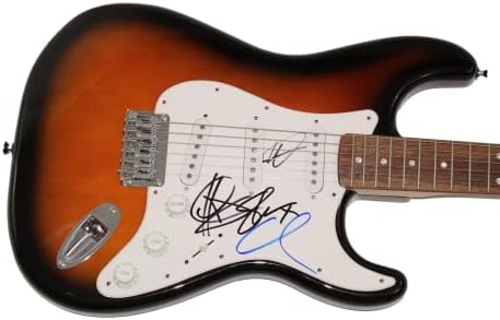 5 segundos de verão 5sos assinou o autógrafo em tamanho grande guitarra elétrica com James Spence JSA Carta de autenticidade