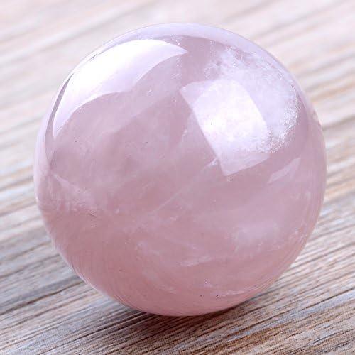 Banshren Natural esculpido 40mm rosa rosa quartzo esfera de cura de bola cristais