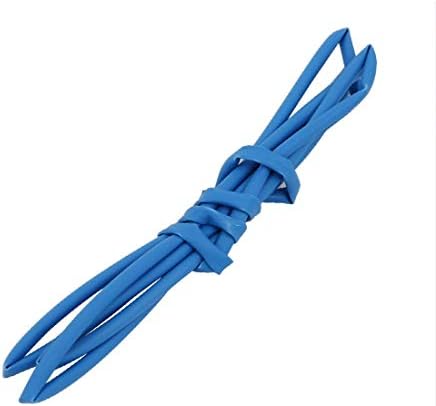 Novo Lon0167 encolhimento de calor com o tubo de 8 mm de eficácia interna de eficácia diâmetro de fio de fio azul de fio de fio 1 metros de comprimento