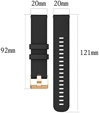 Egsdse 20mm Straps Sport Band para Polar Ignite/Unite Watchband Silicone Bracelet Substitui