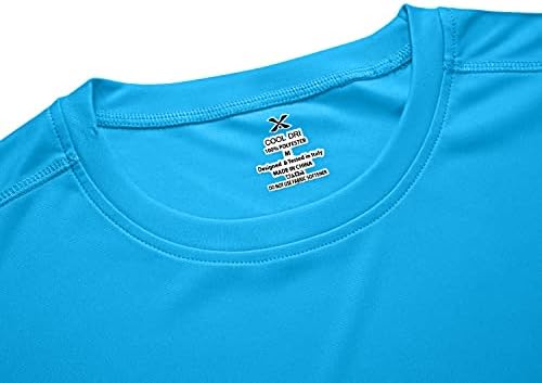 Masculino rápido seco mostration wicking atlético de performance camiseta -Crewneck Outdoor Activewear Tops