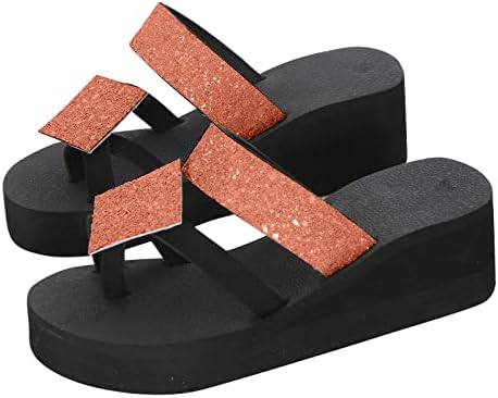 Flipers de casa para mulheres plataformas sandálias de verão Mulheres prende as sandálias de toe de sapatos romanos abertos de dedos
