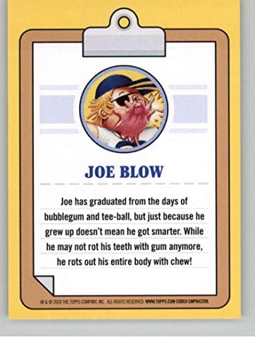 2020 Topps Garbage Bail Kids Series 2 35th Anniversary GPK #13A Joe Blow