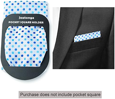 Jeatonge Pocket Square Holder Keeper Squares de bolso para homens precedidos
