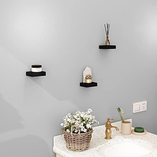 Patações flutuantes pequenas - Mini prateleiras de exibição de parede para sala de estar, quarto de crianças ou banheiro,