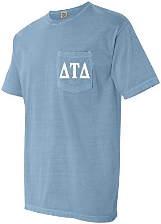 Delta Tau Delta Fraternity Comfort Colors Camiseta de bolso