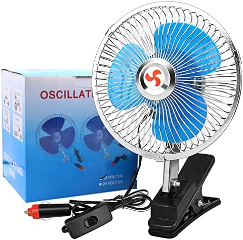 Kagor 12V Fan de carro 7 Carro de resfriamento de carro Metal Automobile Clip Fan Clipe poderoso ventilação tranquila ventiladores