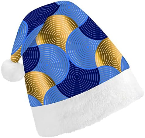 Vibras retrô ondas de água de luxo chapéu engraçado chapéu de Natal Papai Noel Chapé
