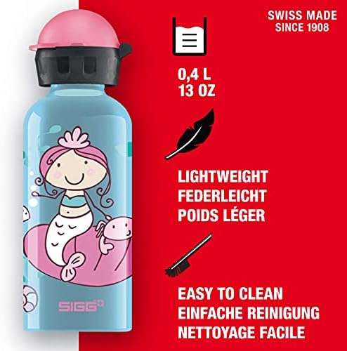 Sigg - Kids Water Bottle - Neptúnia - Proférico de vazamento - leve - BPA Free - Aluminium - 13 oz