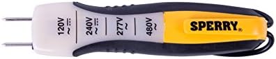 Sperry Instruments ET6204 4 Testador de tensão da faixa, amarelo, 80-480V AC/DC
