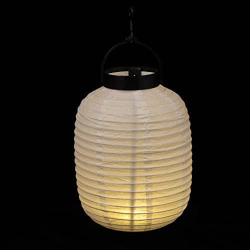 Decoração da casa da abofan Lanterna pendurada de estilo japonês: lanterna asiática lanterna de papel dobrável lanterna lanterna