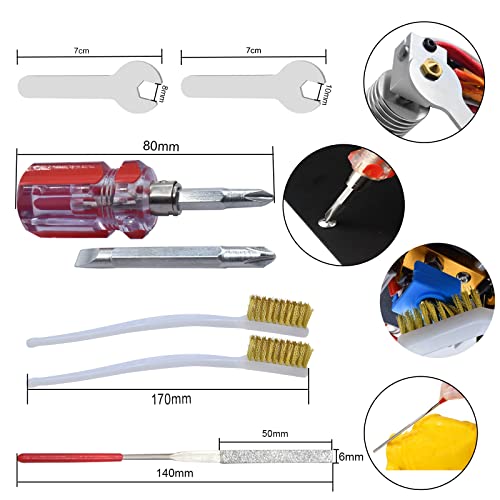 IdeaFermer-3D Kit de ferramentas de impressora 62pcs, incluindo ferramentas de limpeza, ferramentas de desmontagem e desmontagem