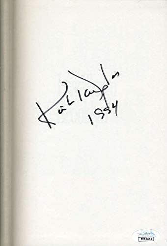 Kirk Douglas JSA CoA assinou o último tango no Brooklyn Book Autograph
