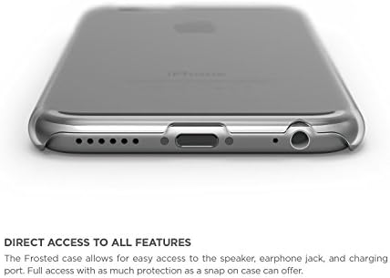 Caso do iPhone 6S, ELAGO S6 Slimfit2 Case Frosted para o filme de tela profissional do iPhone 6/6s + HD incluído -