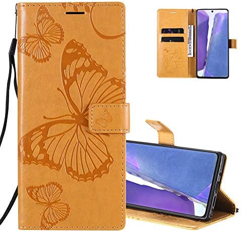 MEIKONST CASO PARA GALAXY S9 Plus, Moda Retro 3D Butterfly Relessed PU Leather Book Style Wallet Flip com tampa de cartão de suporte