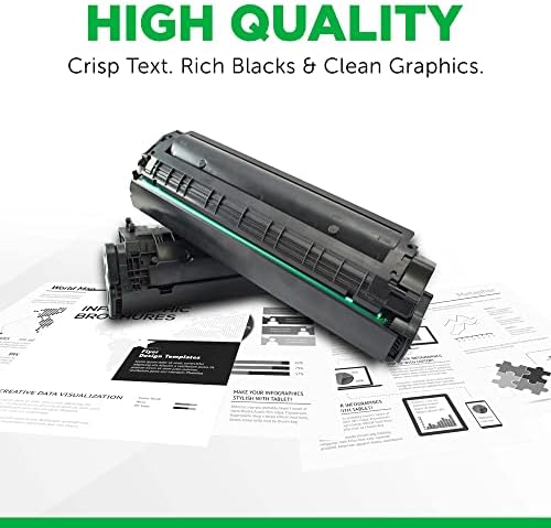 Substituição de cartucho de toner remanufaturados de trevo para Dell E310/514, preto, alto rendimento