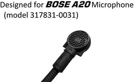 Grentos de microfone de aviação de substituição para o modelo Bose e Crystal Mic Typhoon Pack A20)