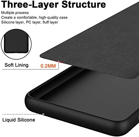 Caixa de silicone compatível com o estojo iPhone 7/8, capa de telefone de silicone líquido de proteção à prova de