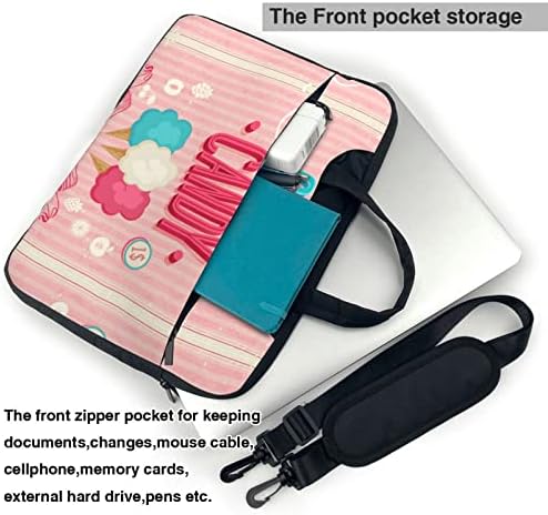 Cotton Candy Candy portátil Bolsa de laptop/trabalho de trabalho com alça superior