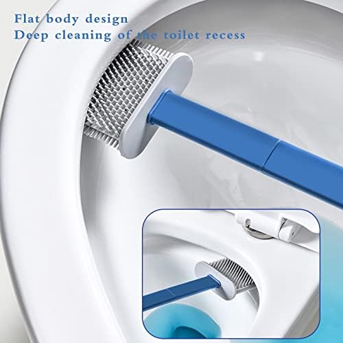 Escova de vaso sanitário, escova de vaso sanitário e conjunto de duas peças, escova de silicone, escova de limpeza de
