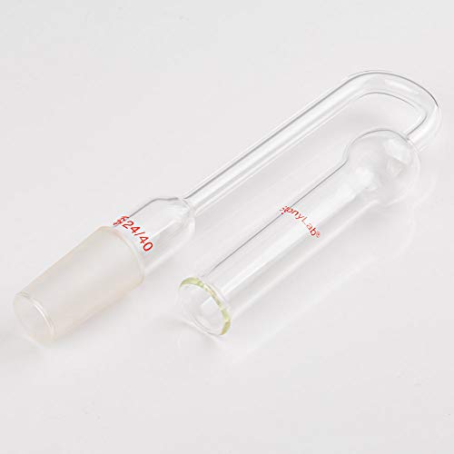 Tubo de secagem em forma de U Stonylab, vidro de vidro de borossilicato 360 graus de secagem dobrada com junta padrão