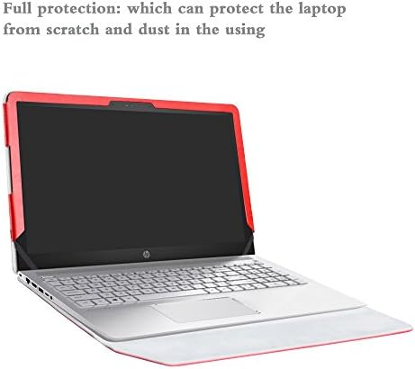 Tampa de caixa de proteção ALAPMK para 15,6 HP Pavilion 15 15-CCXXX 15-CDXXX/PAVILION POWER 15 15-CBXXX Laptop, vermelho