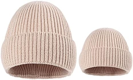 Outono e inverno cor sólida adulta malha pavor filho chapéu quente woollike maconha chapas de malha para mulheres